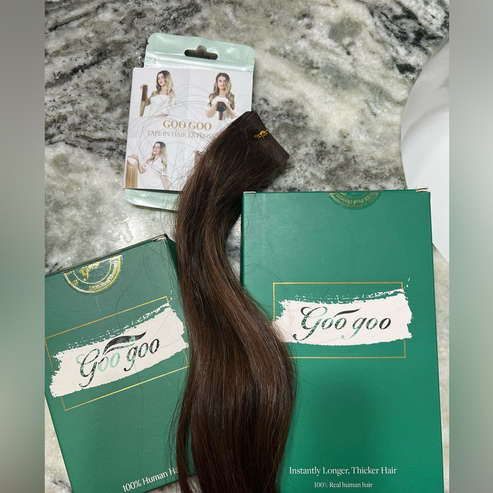 HUMAN hair tape in extensions